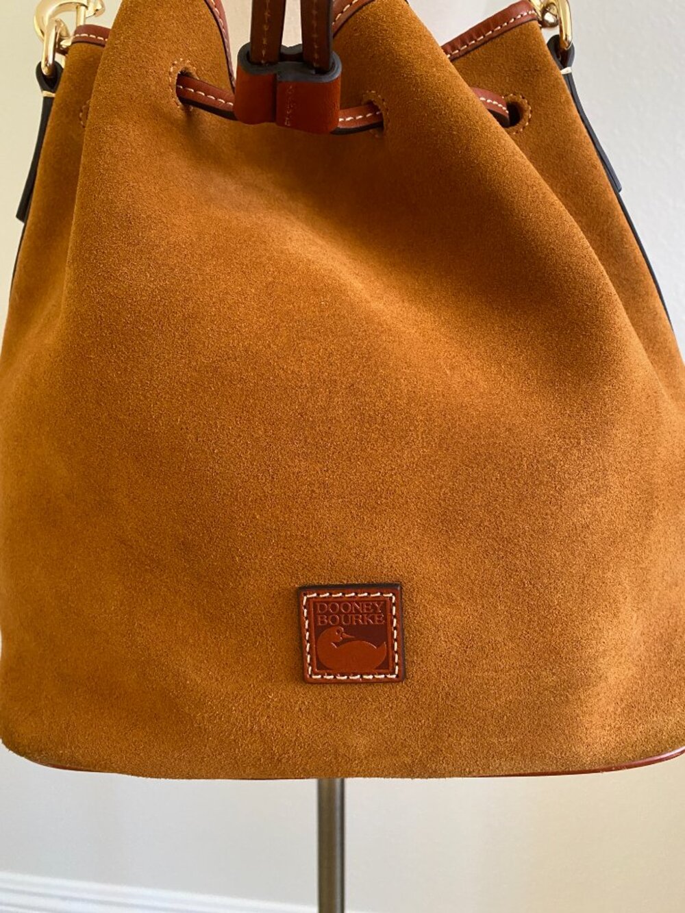 Dooney & Bourke Suede Drawstring Bucket Bag - Picture 3 of 10